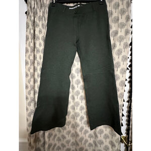 Women’s Medium Petite Betabrand Treggings Yoga Work Pant dark green flair EUC